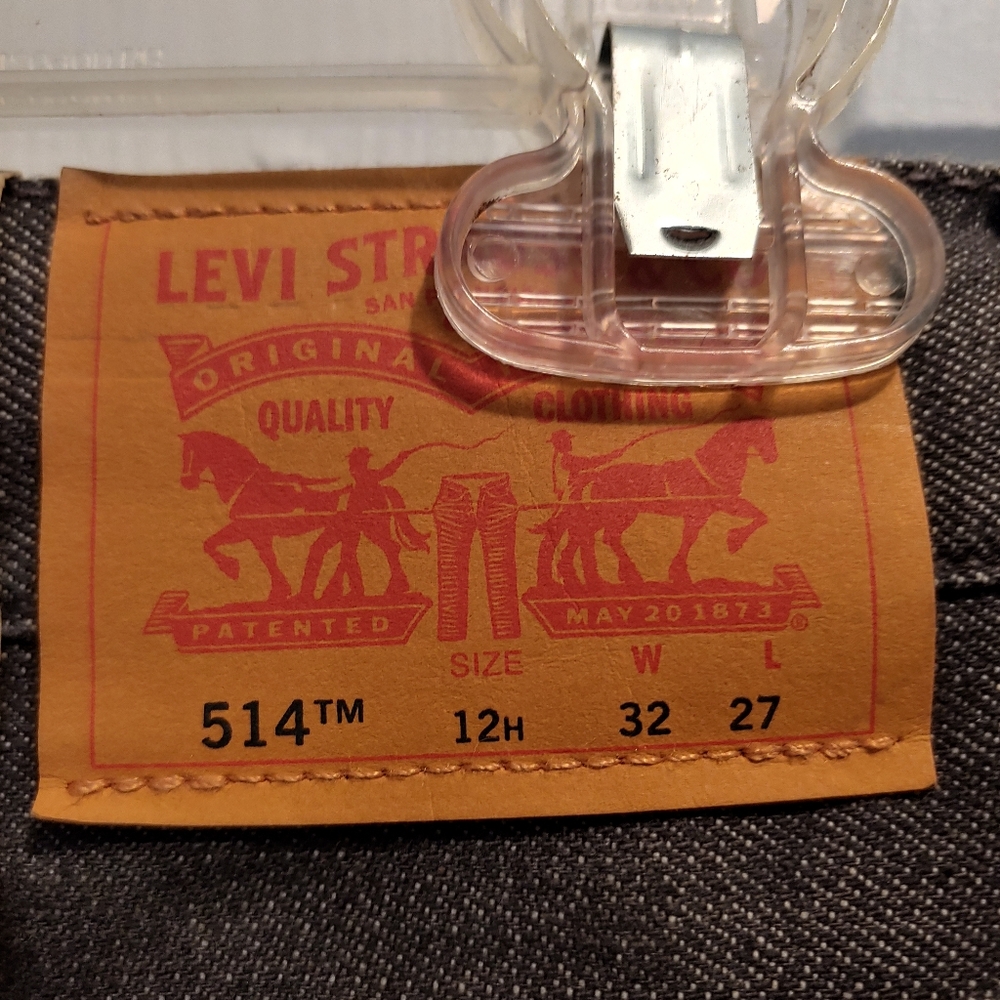 Levi's 514 34 × 27 Husky straight fit Gray Jeans - Picture 5 of 6